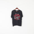 Ecko Unltd. Men L Shirt Black Cotton Urban Clothing Graphic Crew Neck Top