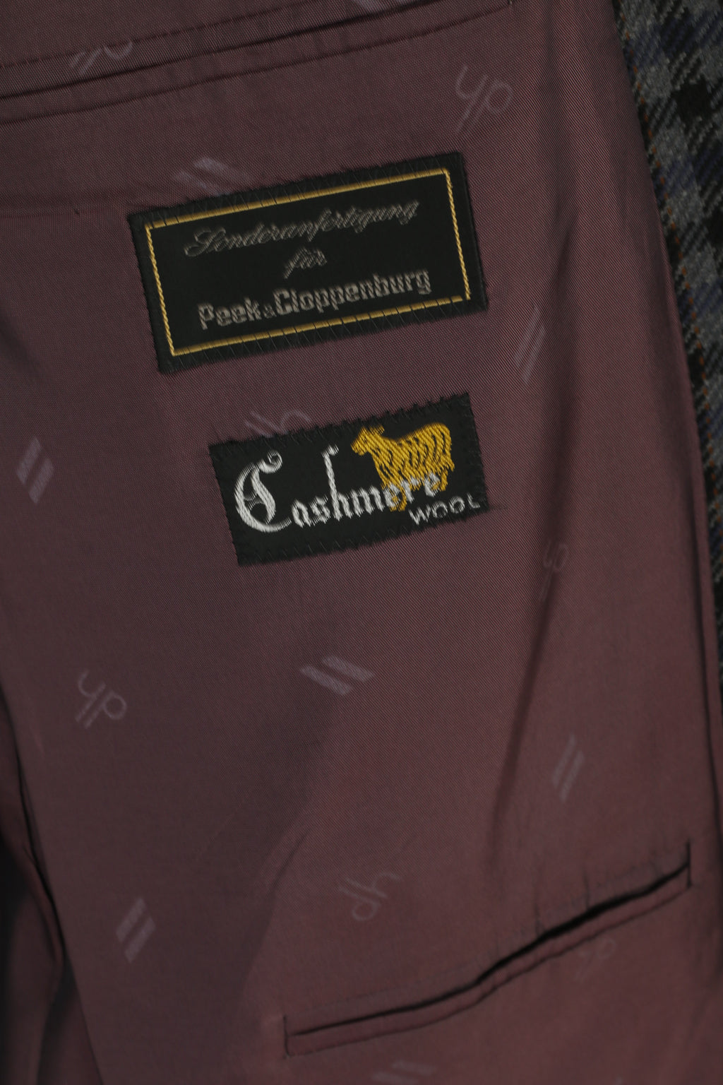 Daniel Hechter Paris Homme 48 Blazer Multi Check Laine Cachemire Mélange Veste Vintage