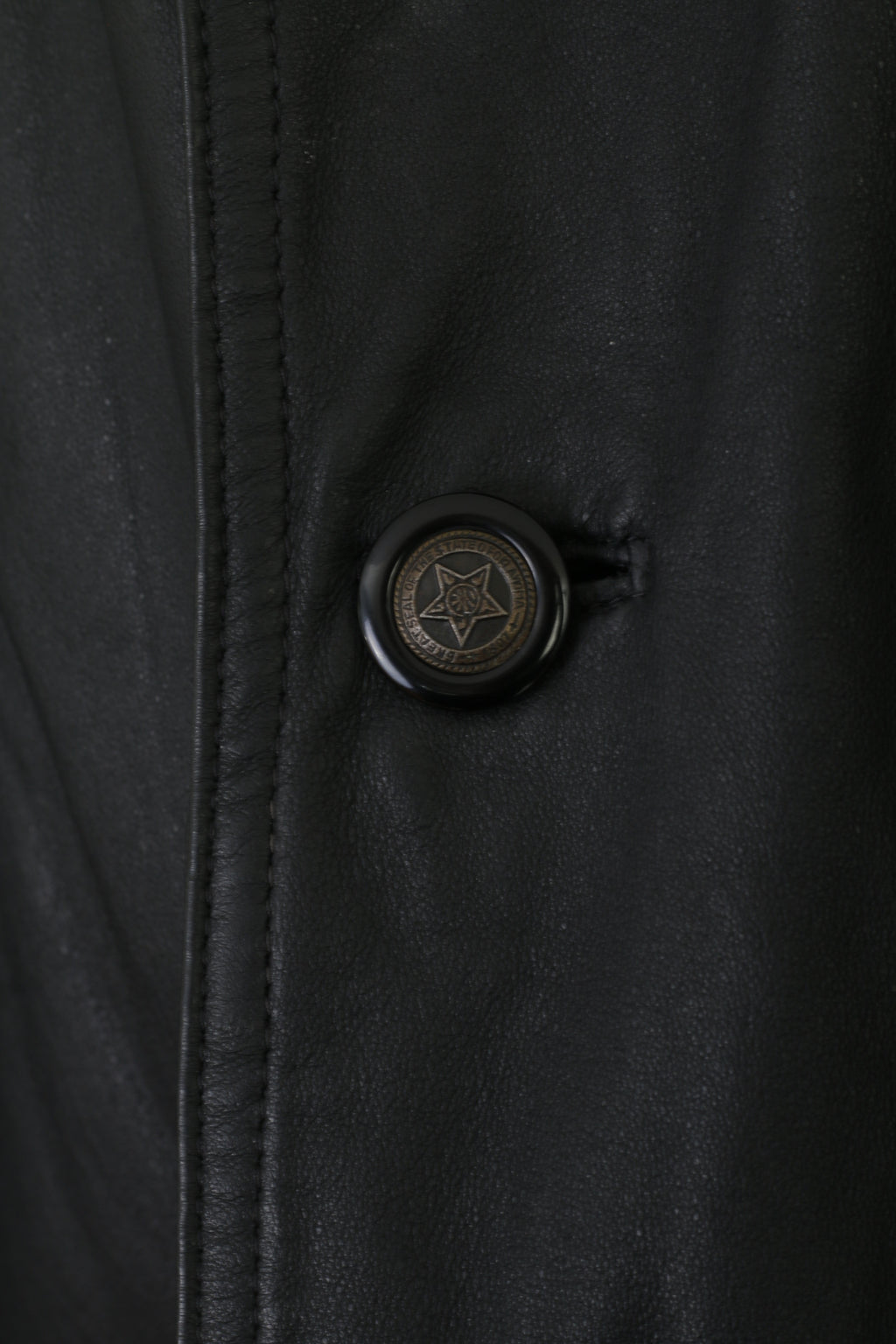 Original Hardware 57 Heavy Men 3XL Jacket Black Leather Vintage Collared Classic Top