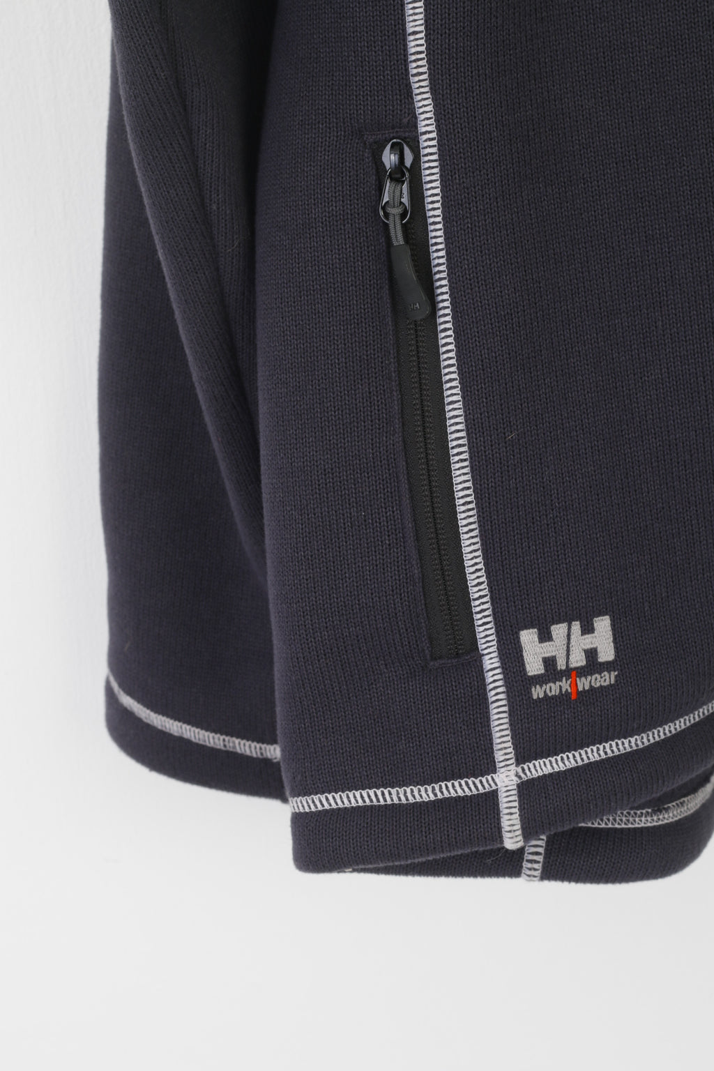 Helly Hansen Workwear Men L Sweatshirt Gris Fermeture Éclair Complète Pour Conditions Extrêmes Top