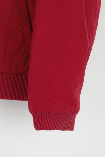 Giacca Adidas da donna 18 L Bomber caldo con cerniera in nylon imbottito marrone rossiccio