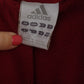 Adidas Women 18 L Jacket Maroon Padded Nylon Zip Up Bomber Warm Top