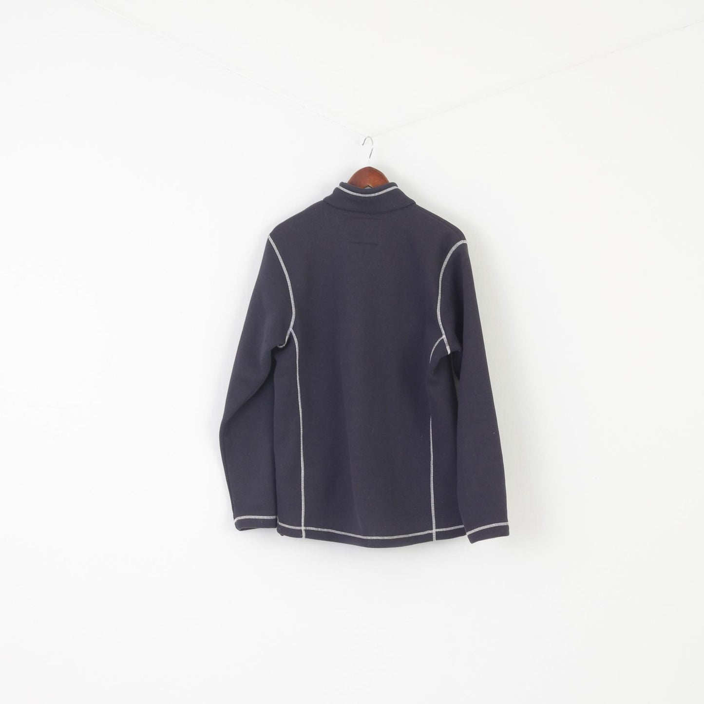 Helly Hansen Workwear Men L Sweatshirt Gray Full Zipper For Extreme Conditions Top