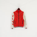 Hummel Women M (S) Jumper Red Isabelle Knit Cardigan Zip Up Nylon Sport Top