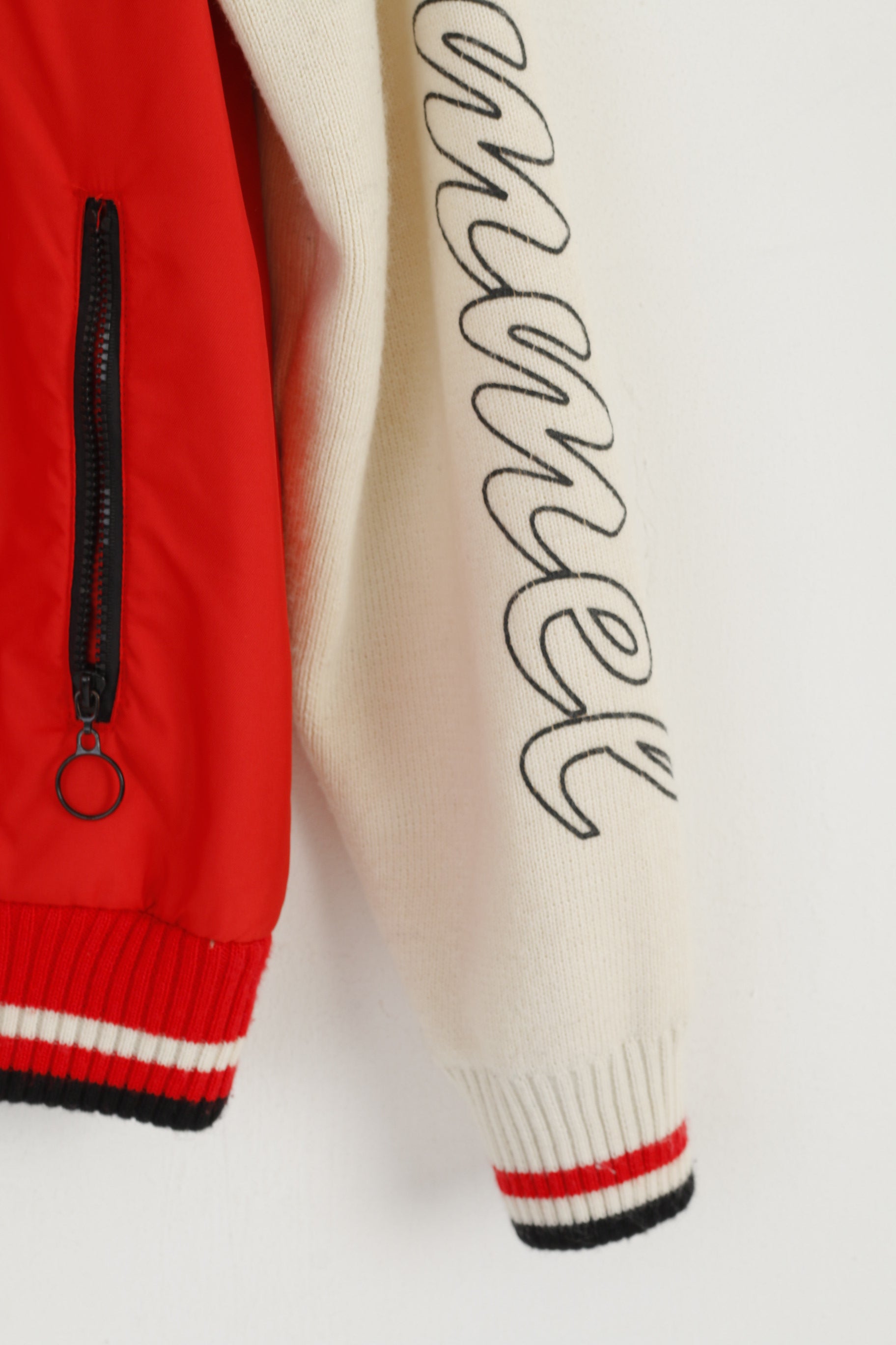 Hummel Femmes M (S) Jumper Rouge Isabelle Knit Cardigan Zip Up Nylon Sport Top