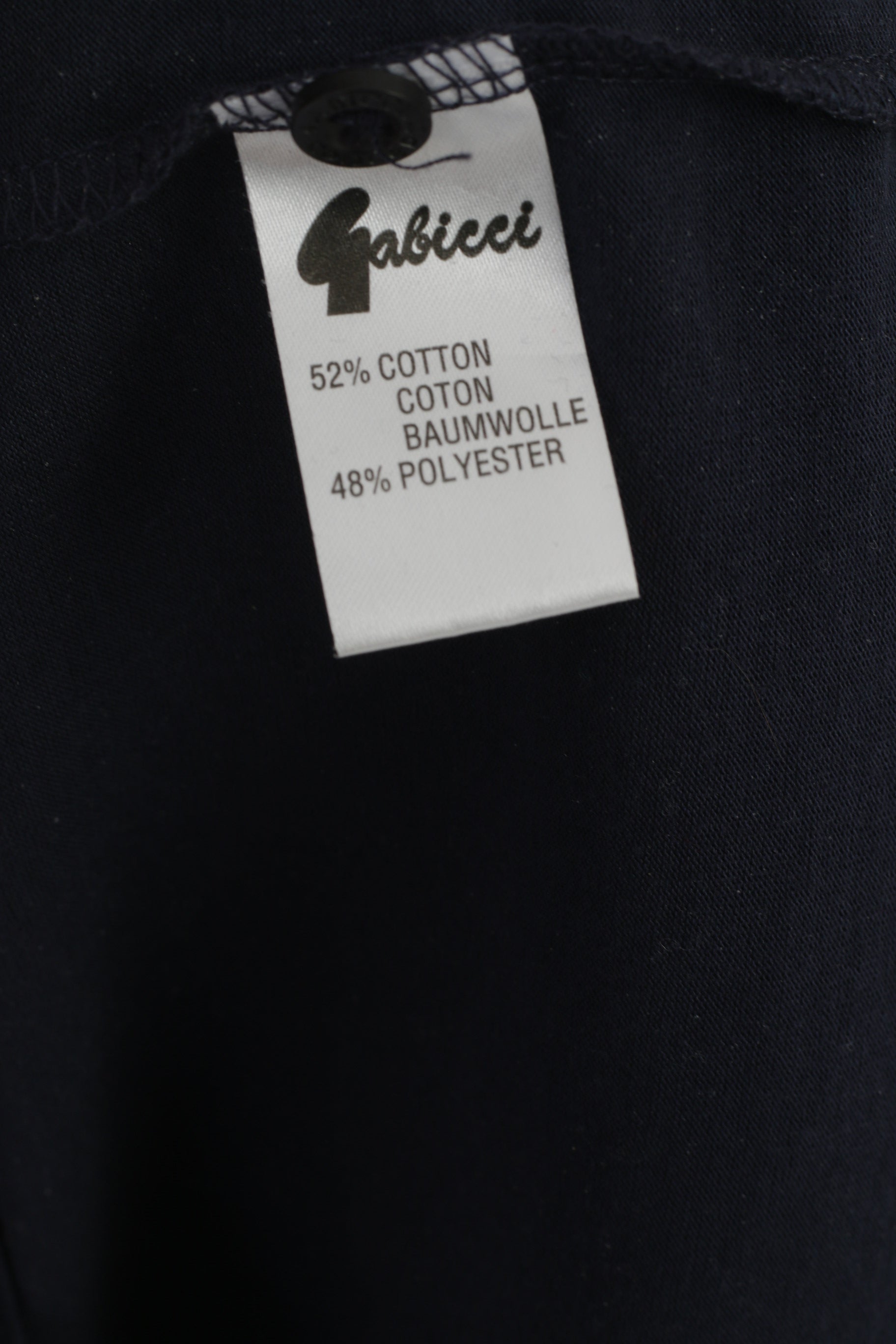 Gabicci Collezione Homme L Polo Marine Coton Poche Style Rétro Design Haut