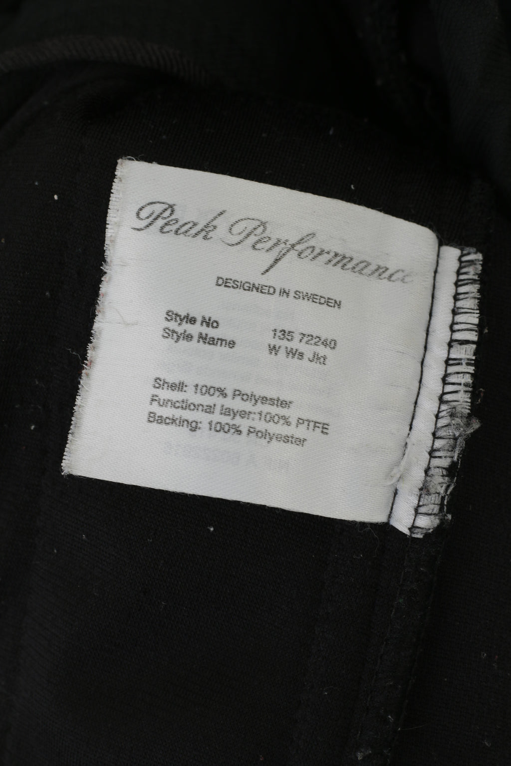 Peak Performance Women M (S) Jacket Black Windstopper Zip Up Outdoor Top