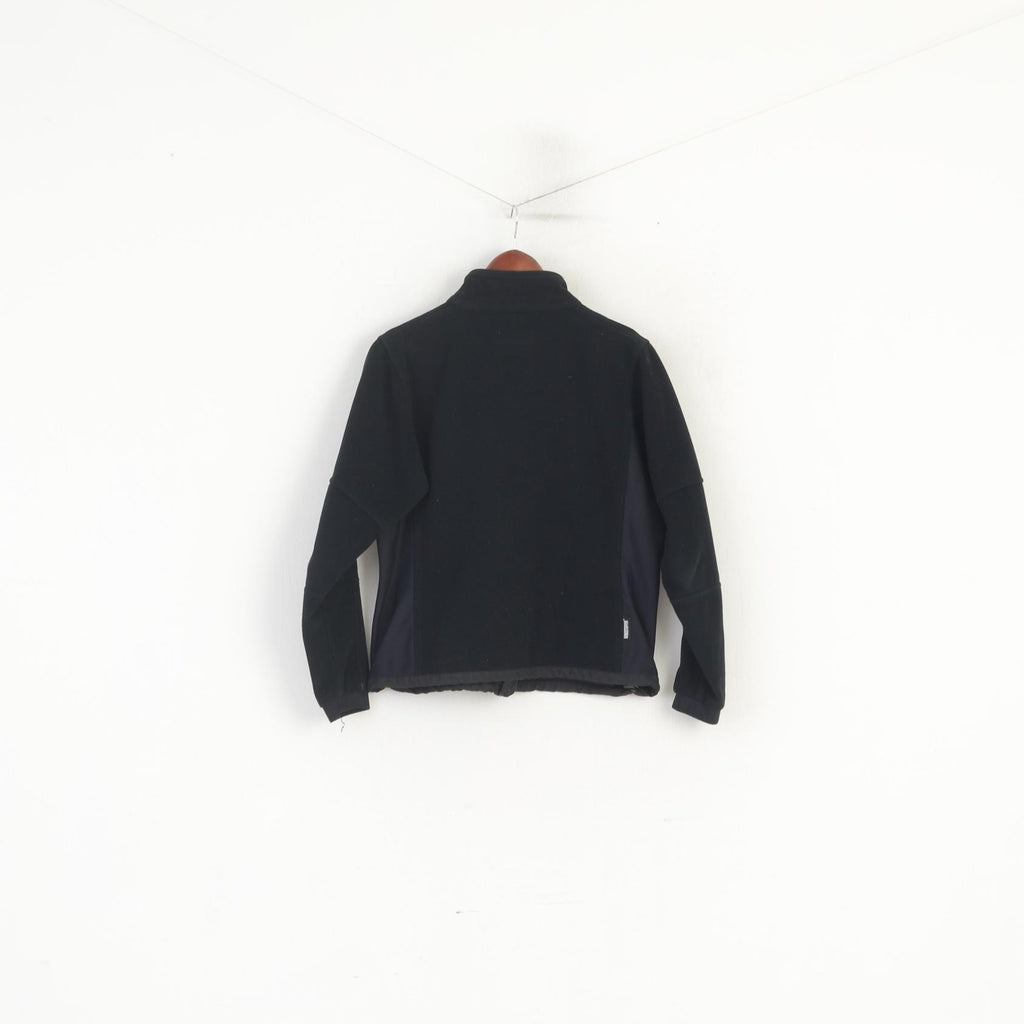 Peak Performance Women M (S) Jacket Black Windstopper Zip Up Outdoor Top