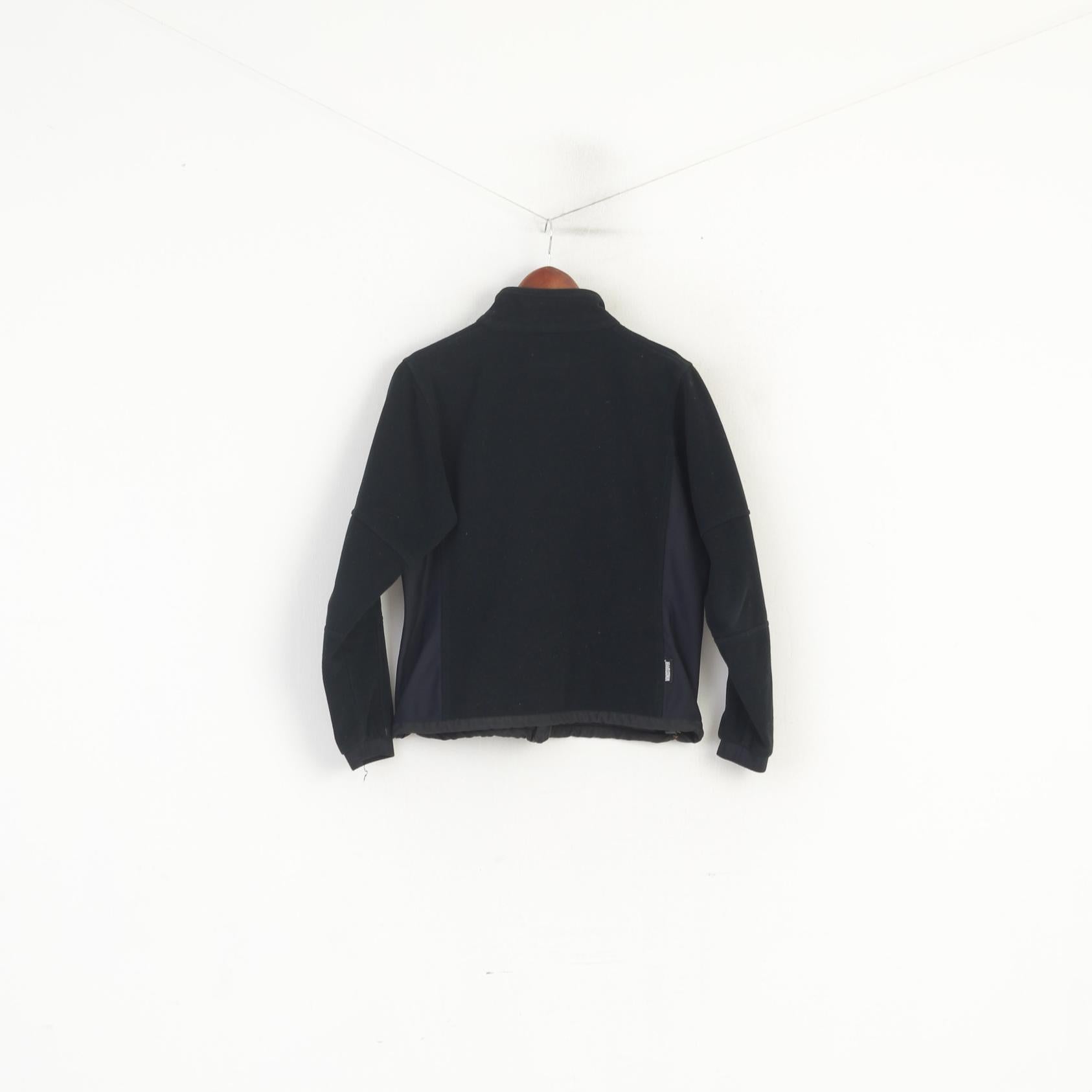 Peak Performance Women M (S) Jacket Black Windstopper Zip Up Outdoor Top