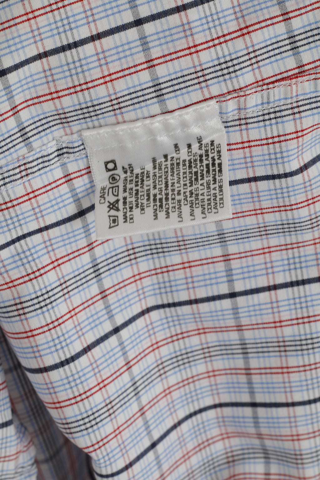 Gant Men M Casual Shirt White Check Newport Poplin Regular Fit Cotton Long Sleeve Top