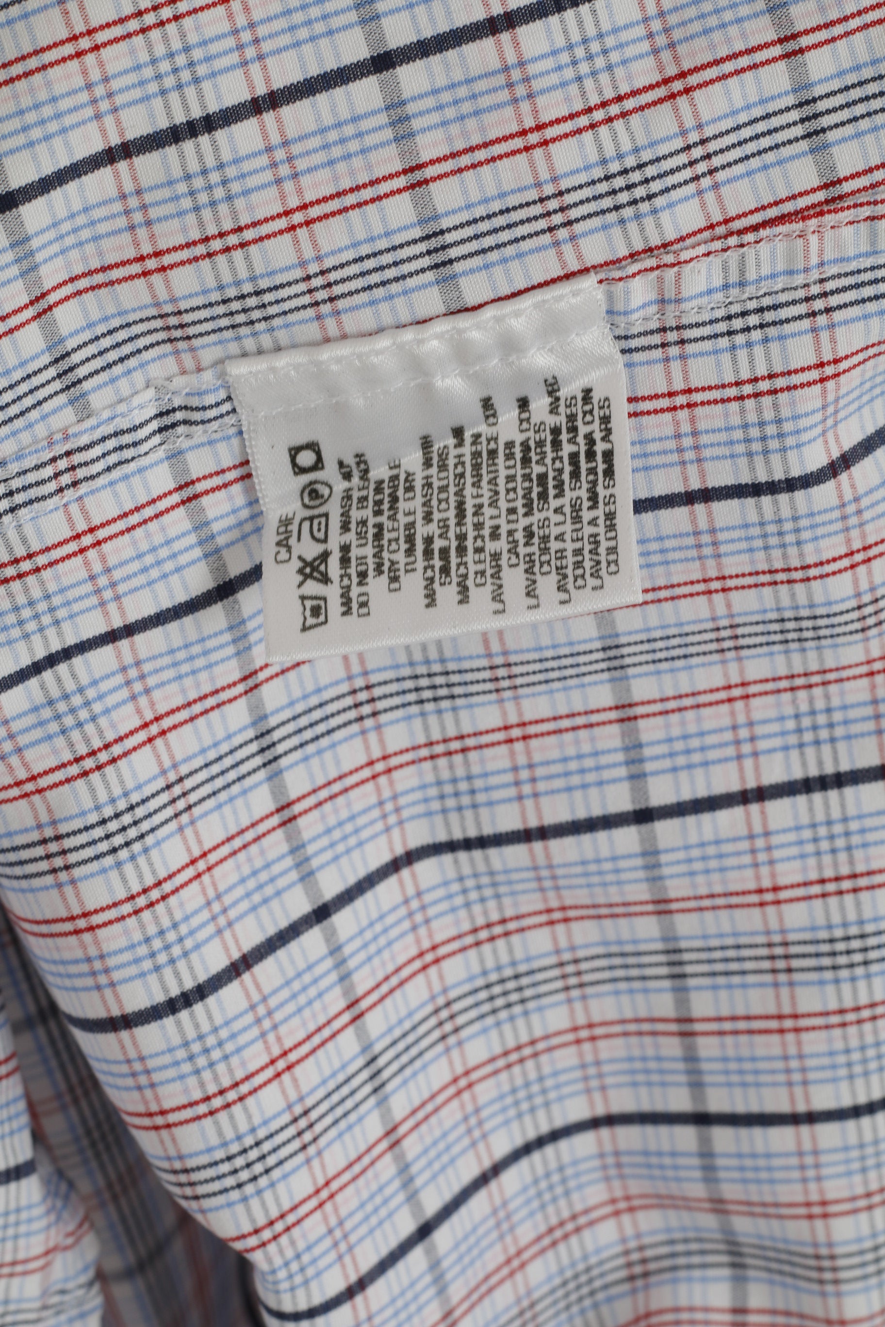 Gant Men M Casual Shirt White Check Newport Poplin Regular Fit Cotton Long Sleeve Top