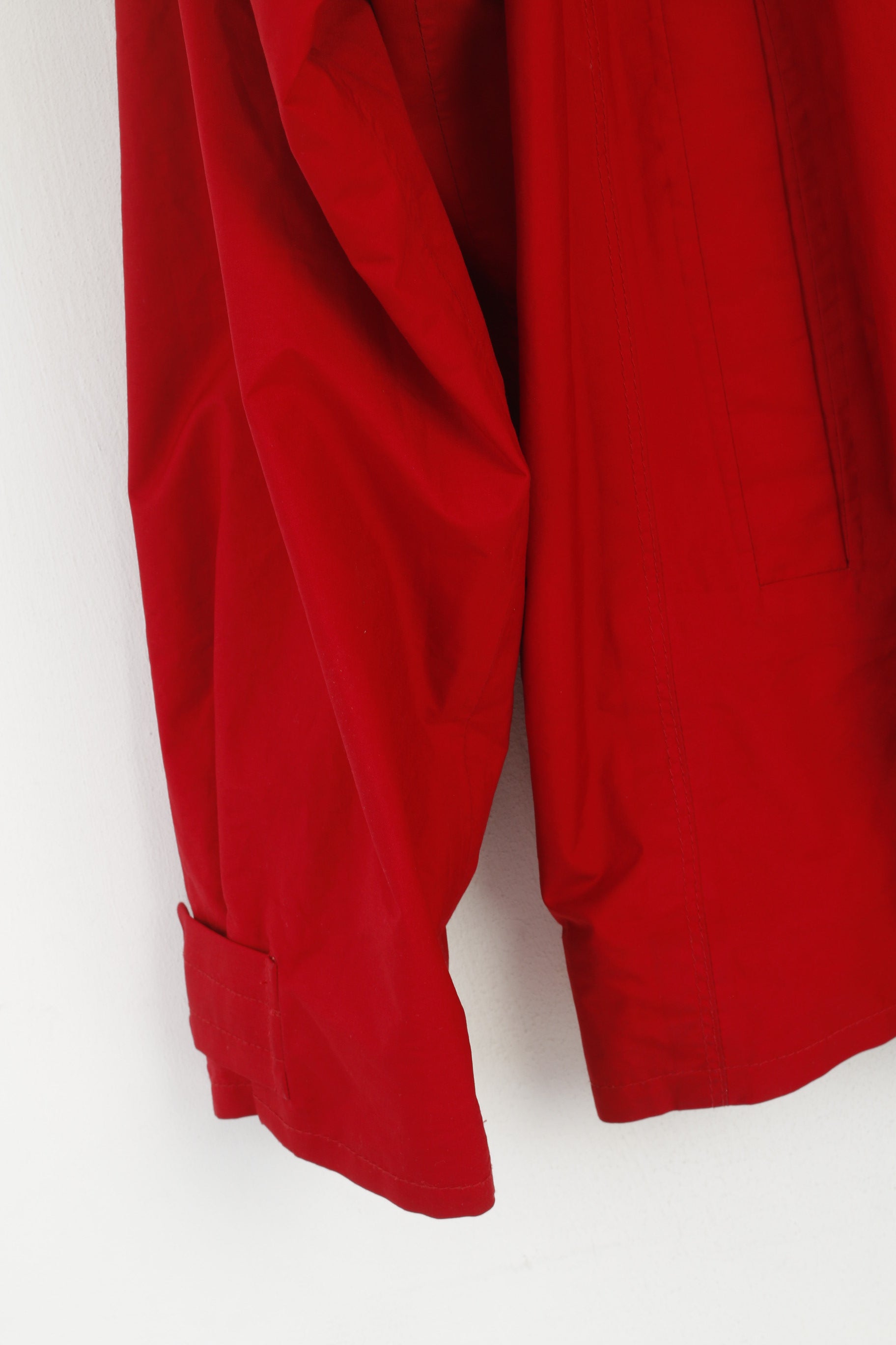 Giacca Rukka da uomo XL Giacca a vento da esterno leggera rossa con cerniera intera