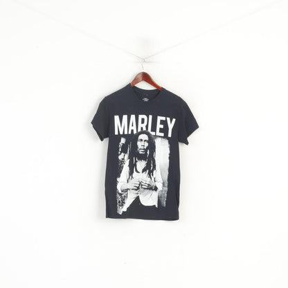 Camicia da uomo Bob Marley della collezione Jamaica Top reggae con grafica in cotone nero