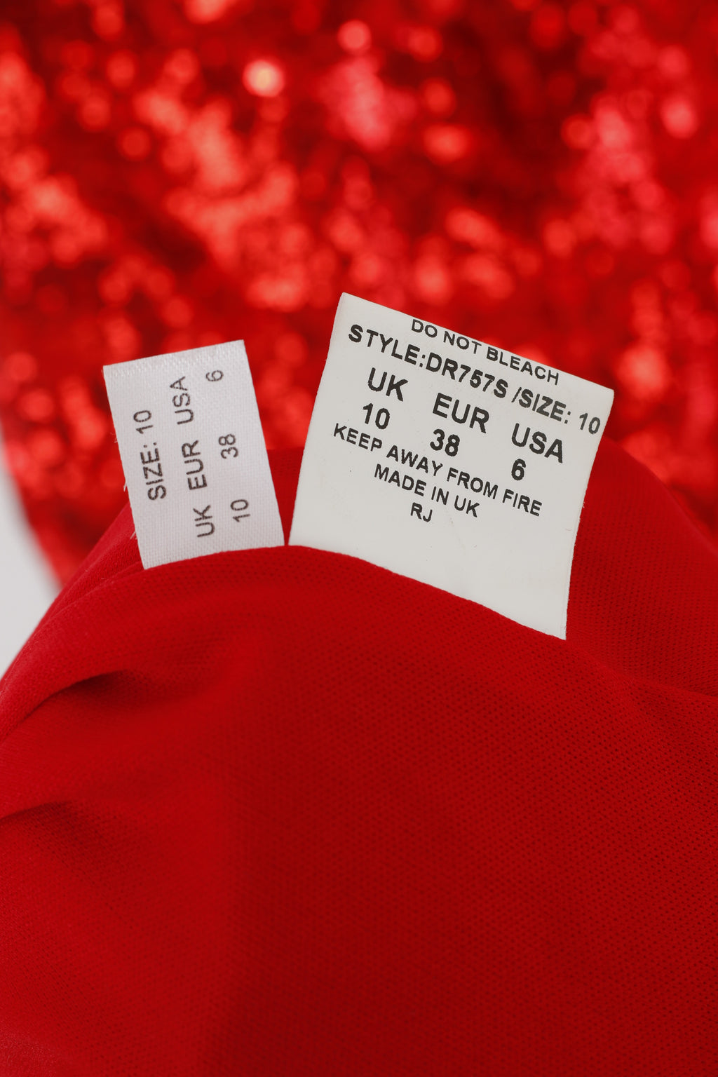 Pink Boutique Women 10 38 Maxi Dress Red Sequin Bow at the Back Sexi Evening Gown