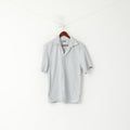 Paul Smith Jeans Men M Casual Shirt Grey Cotton  Check Short Sleeve Top
