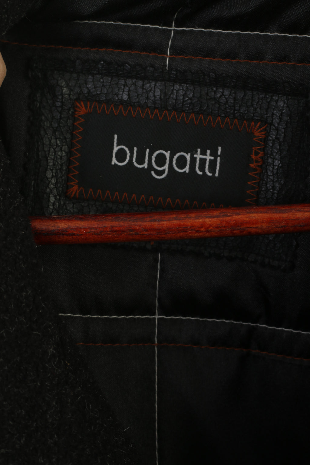 Bugatti Men 56 XXL Veste Noire Doublée Zippée Classique Équipée Multi Poche Haut