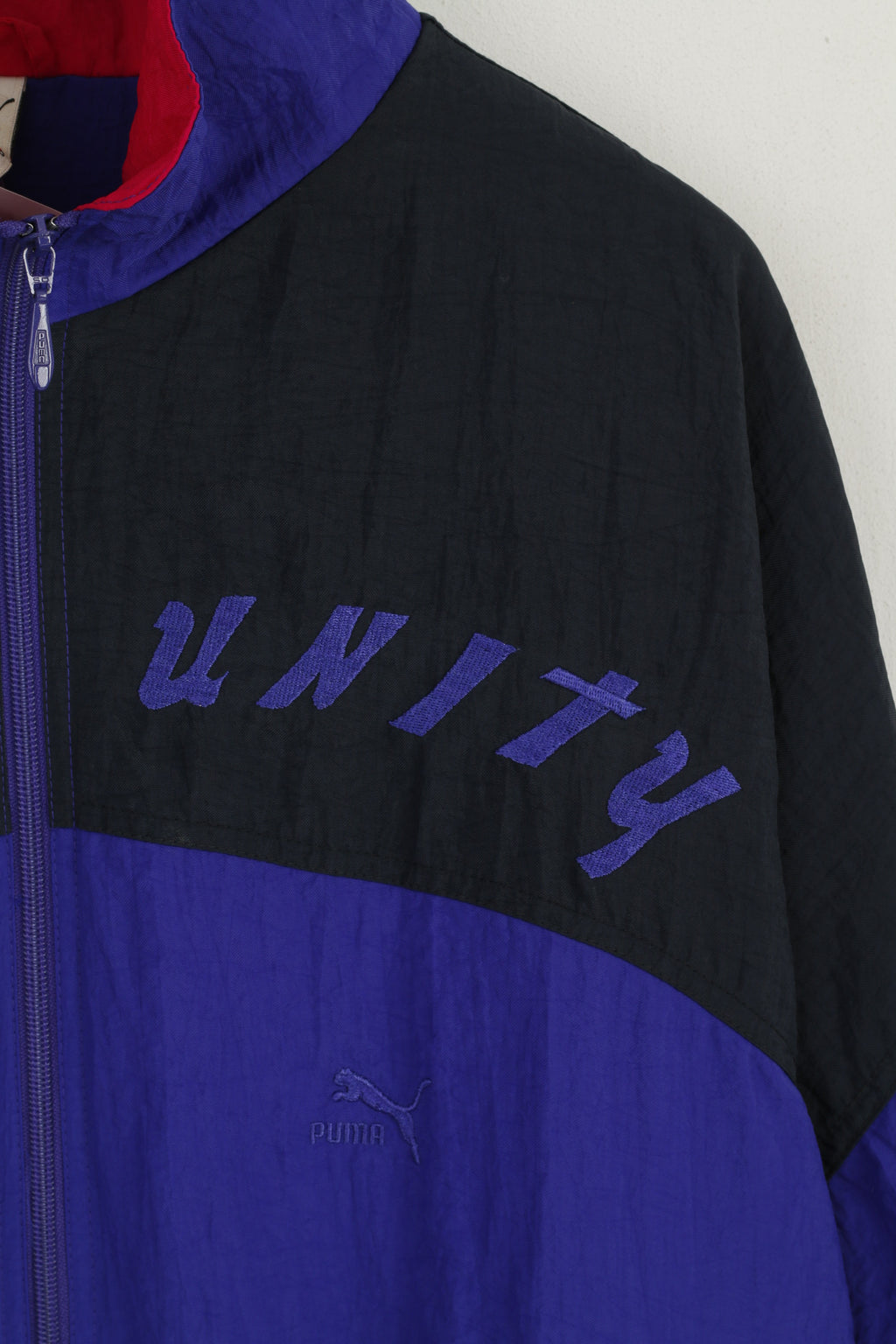 Tuta da uomo Puma 46 XXL Vintage Purple Shiny Sports Unity Nylon Oldschool Set