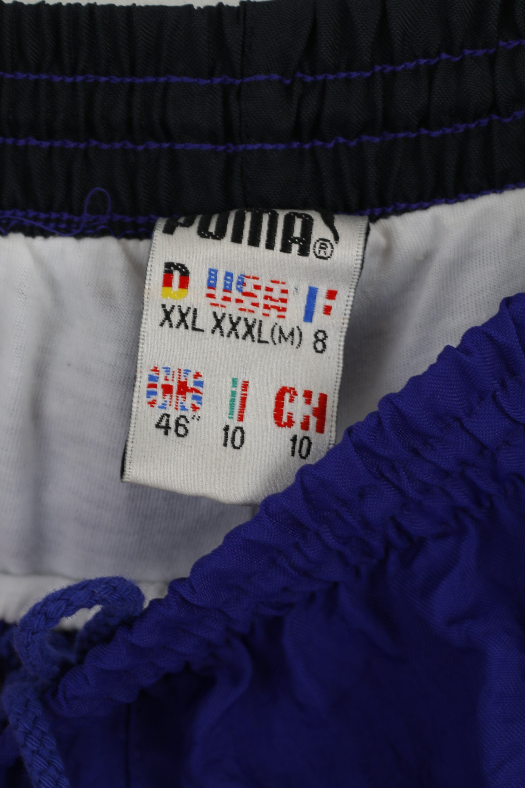 Puma Men 46 XXL Tracksuit Vintage Purple Shiny Sports Unity Nylon Olds