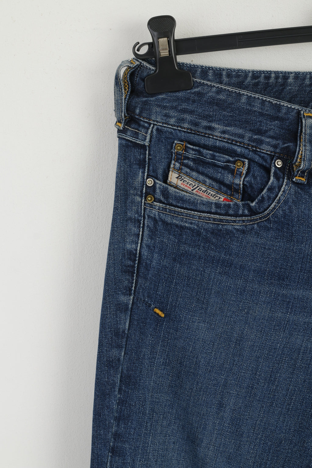 Diesel Industry Women 27 Trousers Navy Denim Cotton Bootcut Jeans Pants