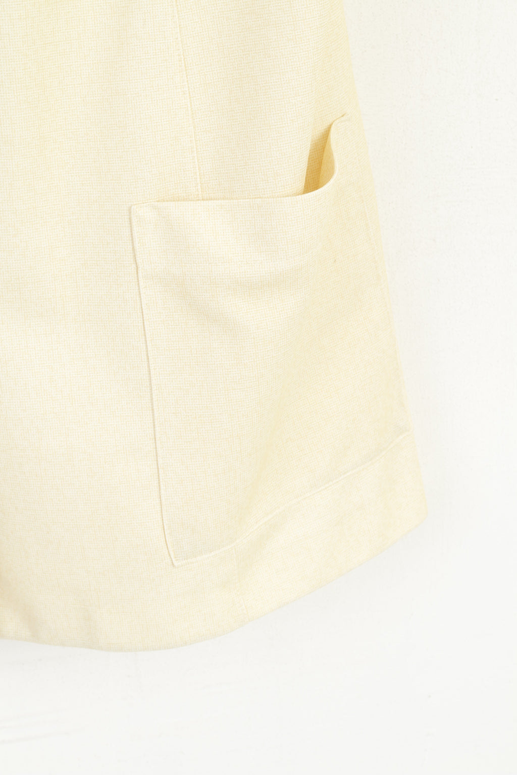 Finn Karelia Donna 22 46 XL Gilet Giallo Lungo Vintage Senza Maniche