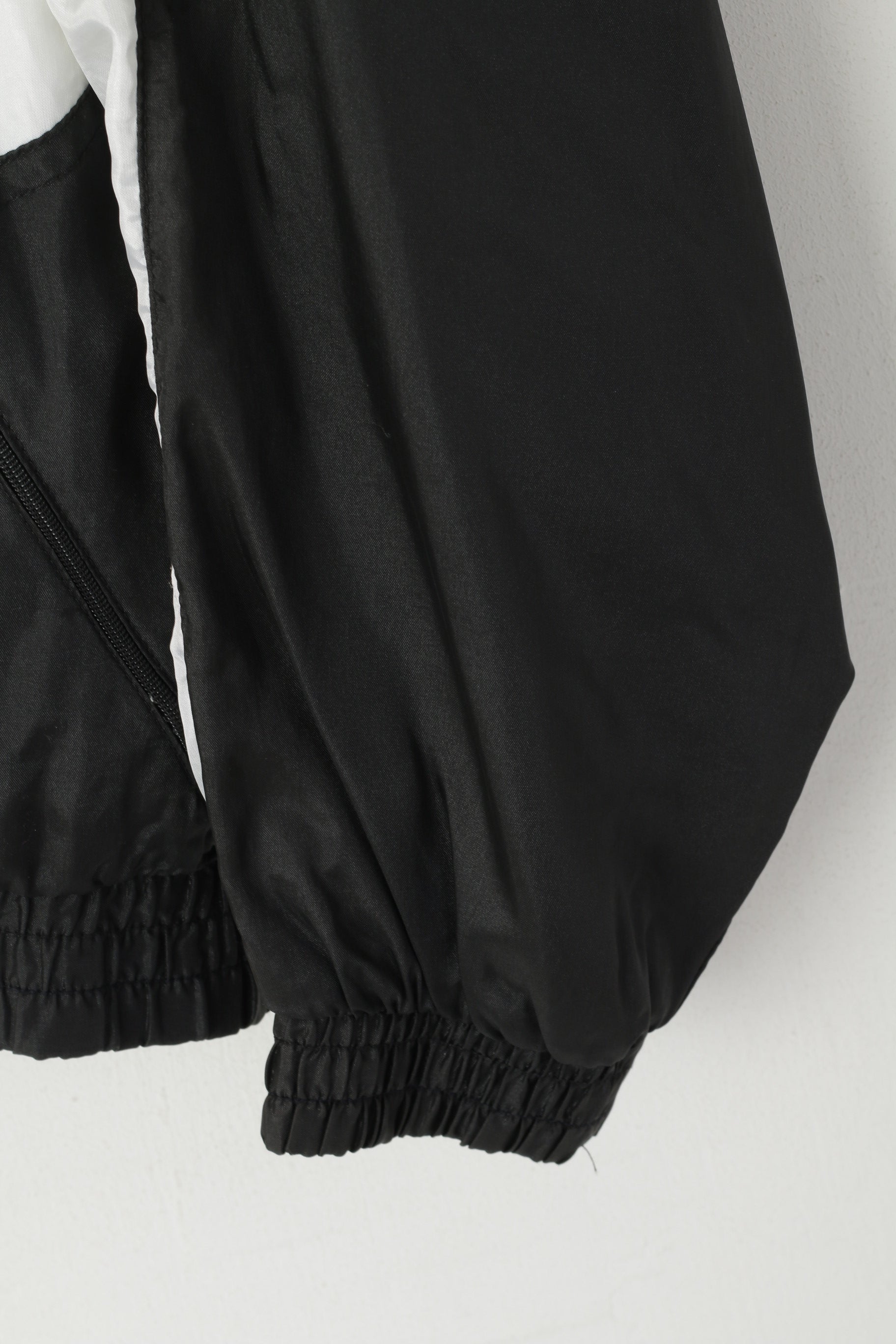 Uhlsport Men S Track Top Jacket Black Sport Vintage Sportswear Shiny Zip Up Top