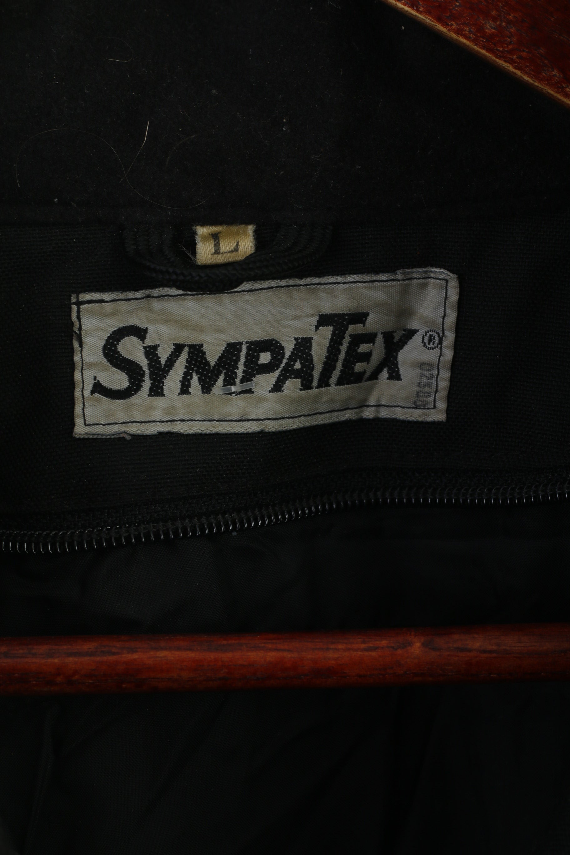 Sympatex Men L Motorcycle Jacket Black Nylon Vintage Stuart Hwy Australian Outback Road Modeka