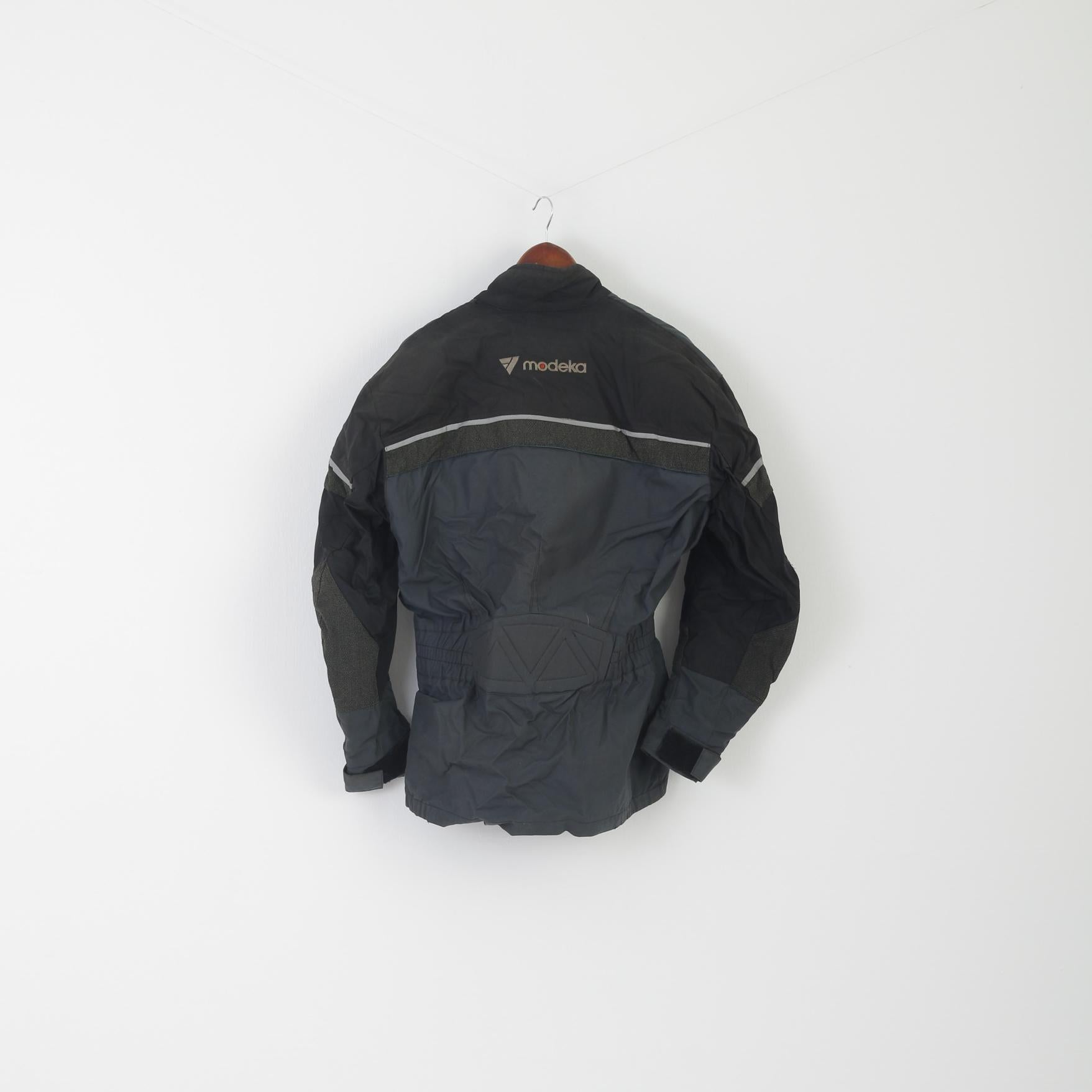 Sympatex Men L Motorcycle Jacket Black Nylon Vintage Stuart Hwy Australian Outback Road Modeka