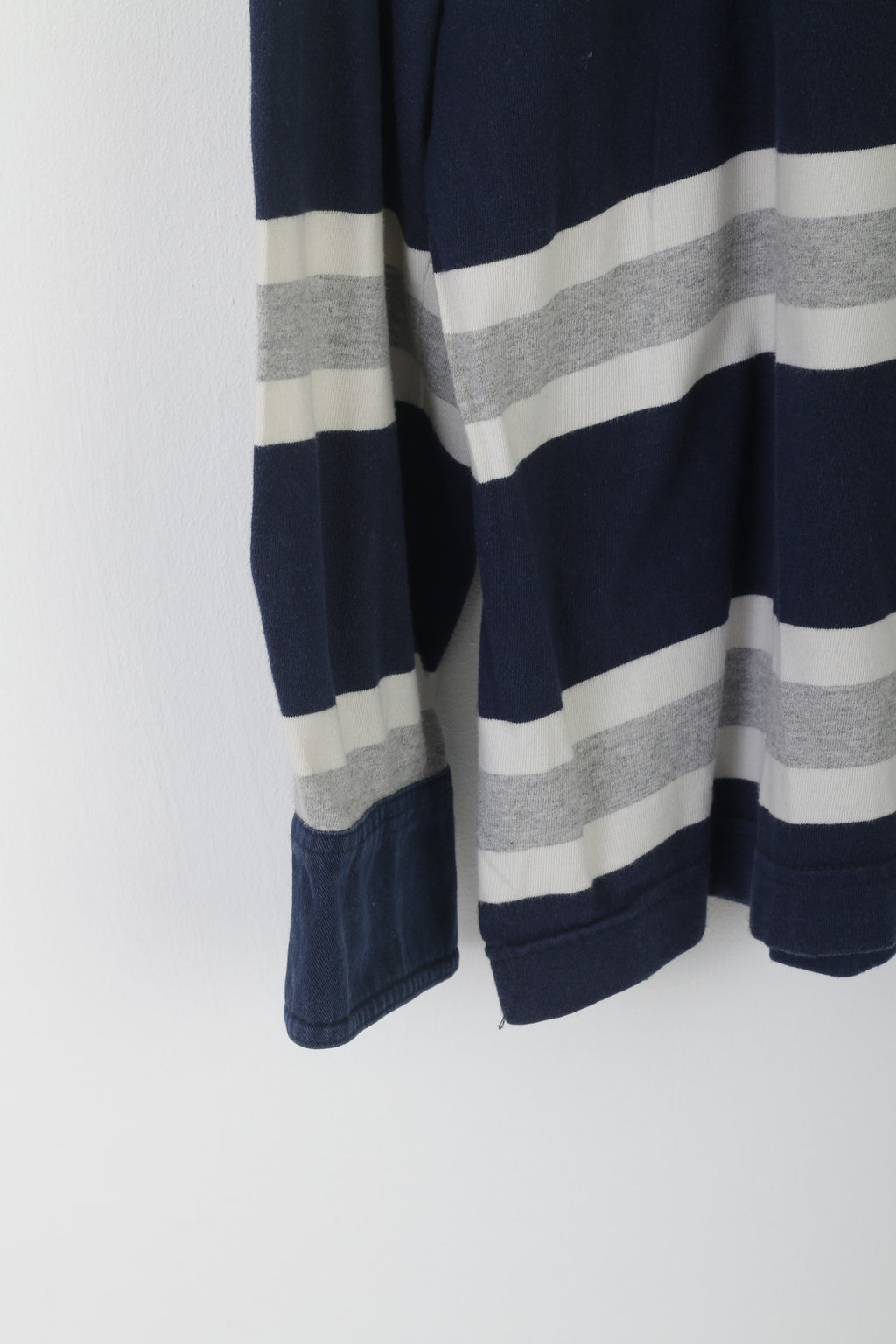 La Martina Homme XL Polo Marine Rayé Coton Manches Longues Polo Argentino Top
