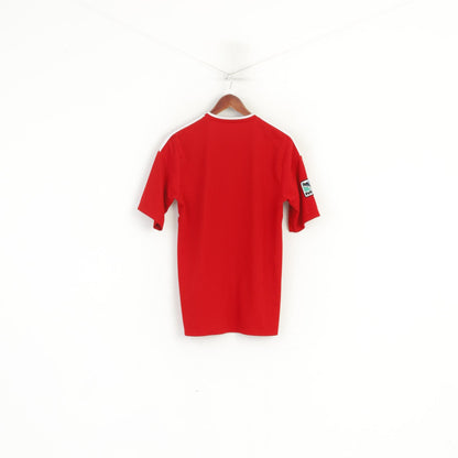 Adidas Men M Shirt Red Climacool MLS Soccer Sportswear Training Jersey Top