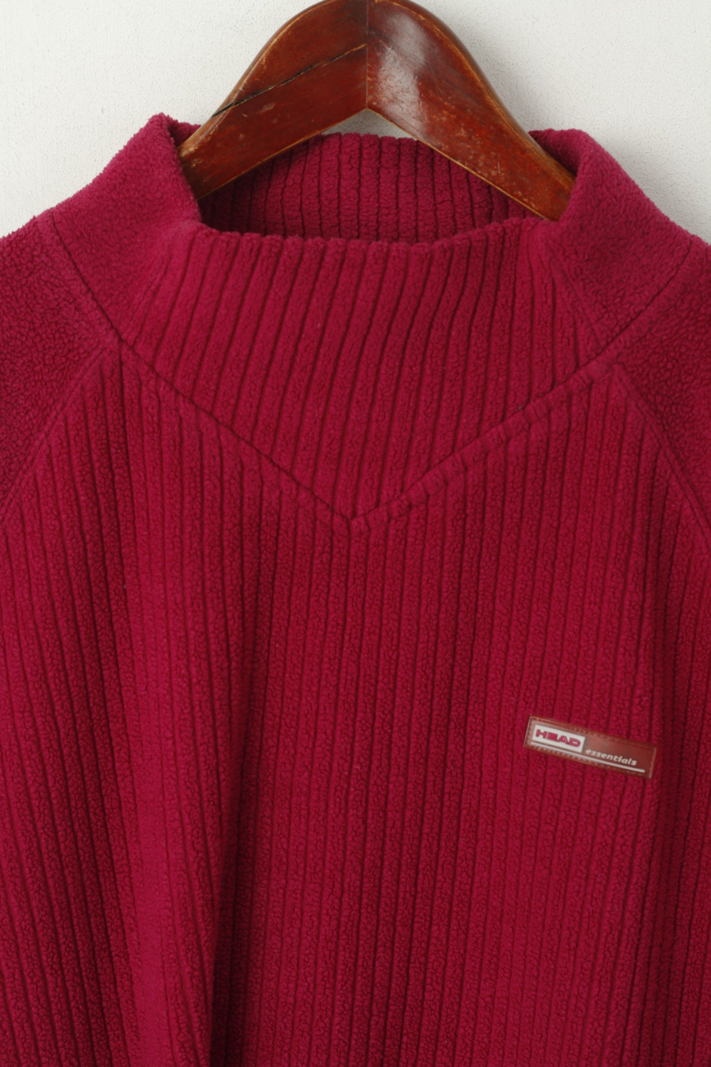 Head Essentials Women 12 M Fleece Top Amaranth Sportswear Classic Sweatshirt