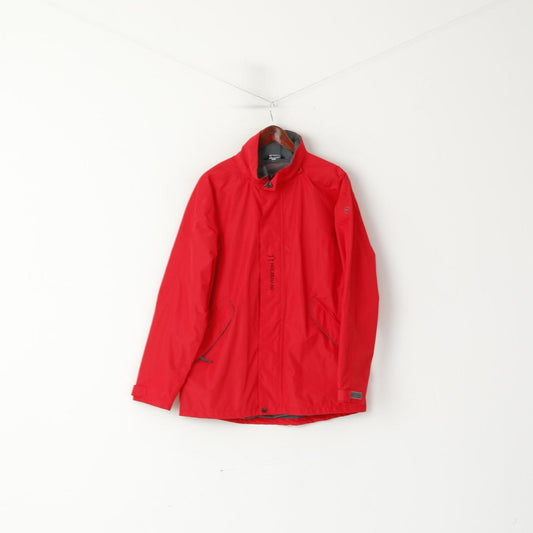 Rukka Men M Jacket Red Lightweight Full Zipper Holzbau AG Sportswear Outdoor Top