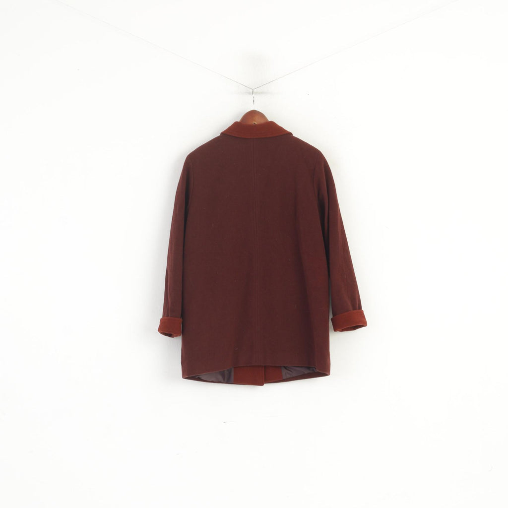 Bellandi Femme 14 L Veste Bordeaux Laine Cachemire Mélange Fabriqué en Italie Haut