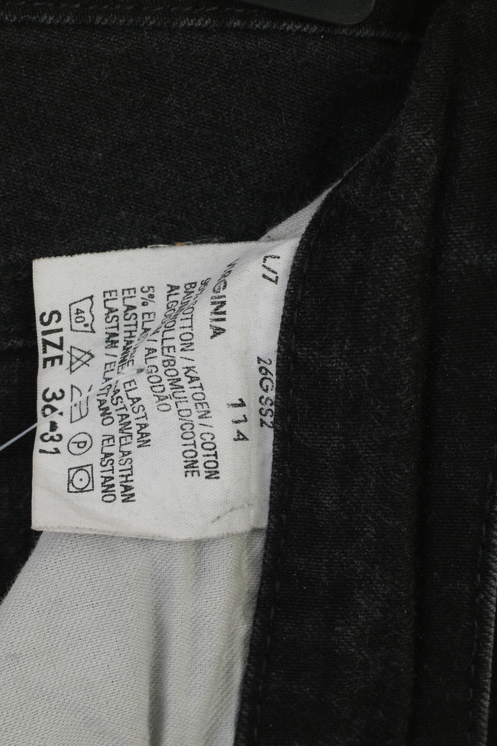 Lee Virginia Donna 36 Pantaloni Jeans Pantaloni elasticizzati stile mamma vintage in cotone nero