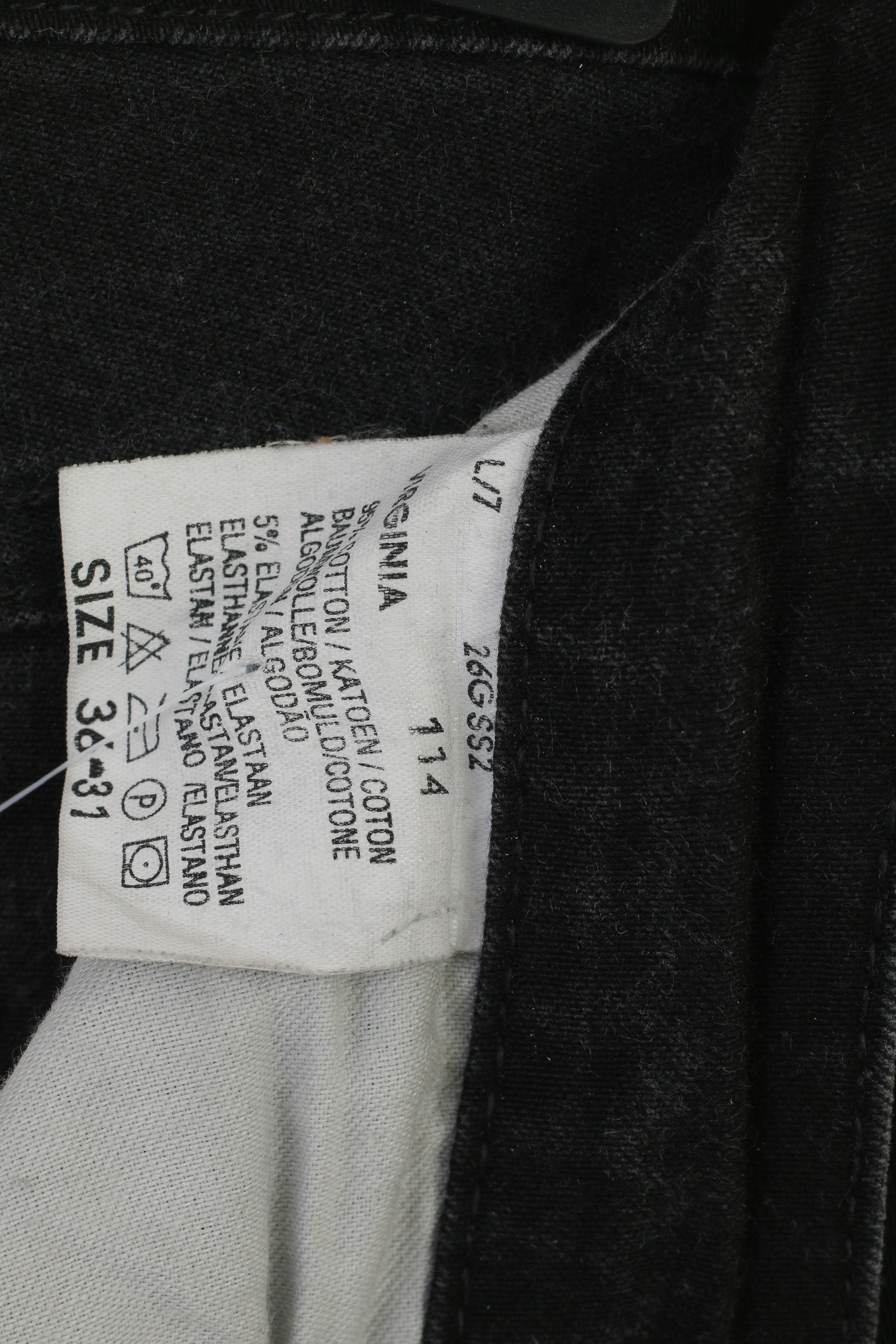 Lee Virginia Donna 36 Pantaloni Jeans Pantaloni elasticizzati stile mamma vintage in cotone nero