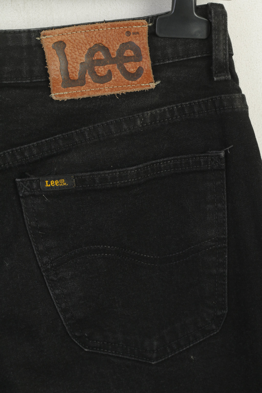 Lee Virginia Donna 36 Pantaloni Jeans Pantaloni elasticizzati stile mamma vintage in cotone nero