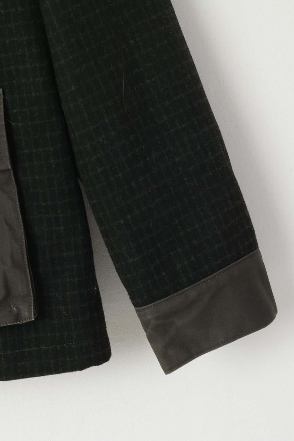 Original Penguin Men L (M) Jacket Green Military Cotton Full Zipper Harrington Top