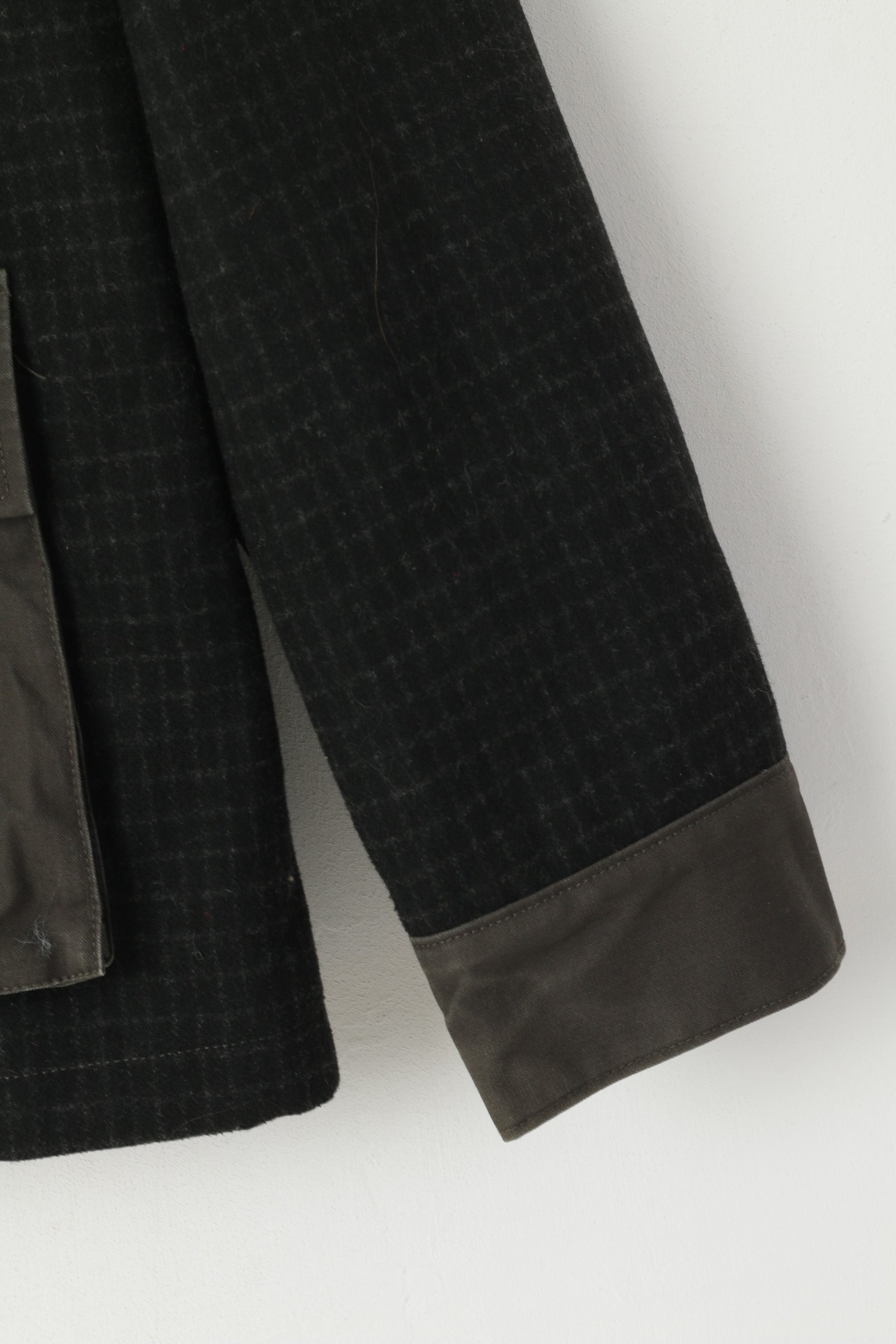 Original Penguin Men L (M) Jacket Green Military Cotton Full Zipper Harrington Top