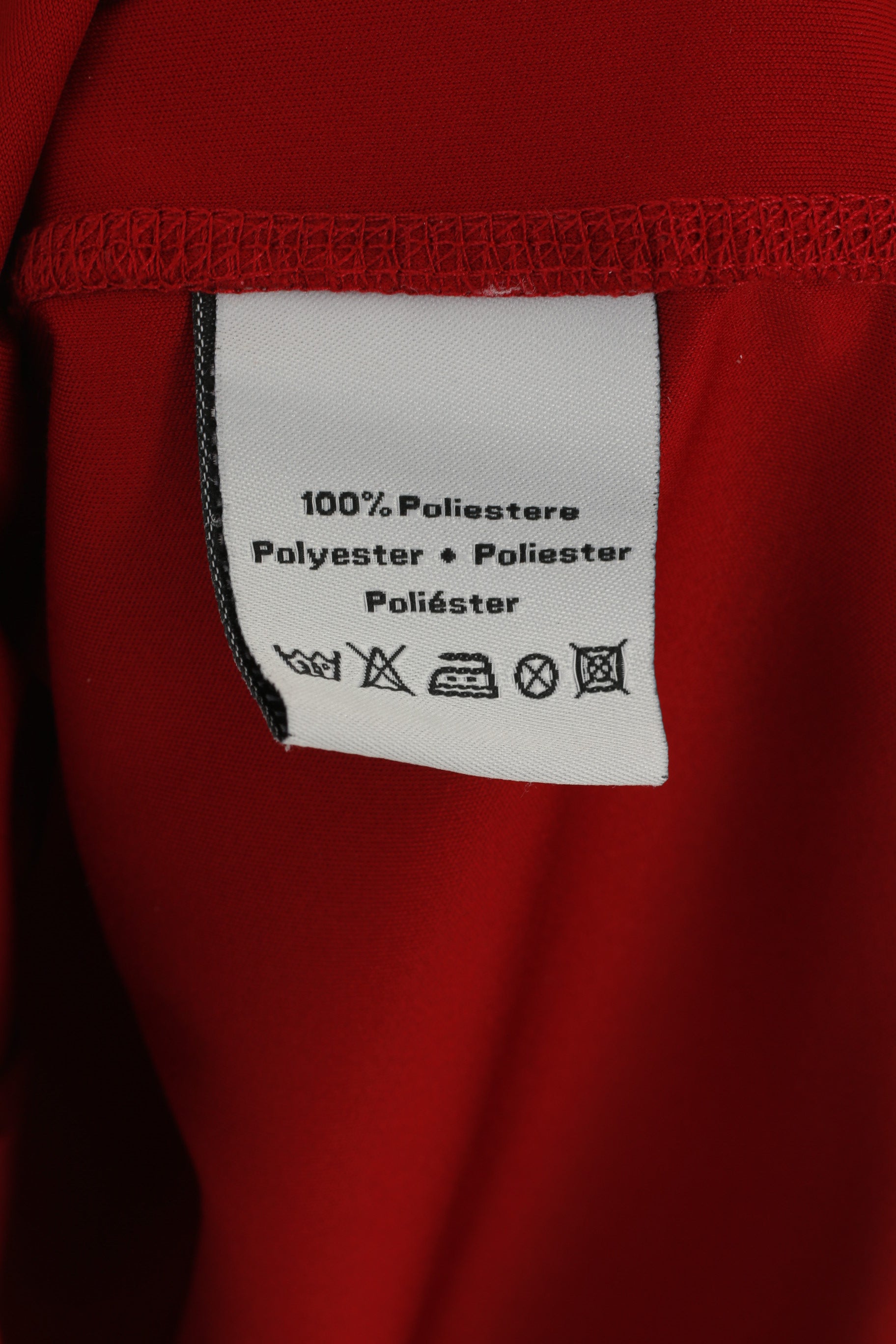 Maglia Kappa da uomo M. Abbigliamento sportivo bordeaux. Top in jersey sportivo con scollo a V vintage