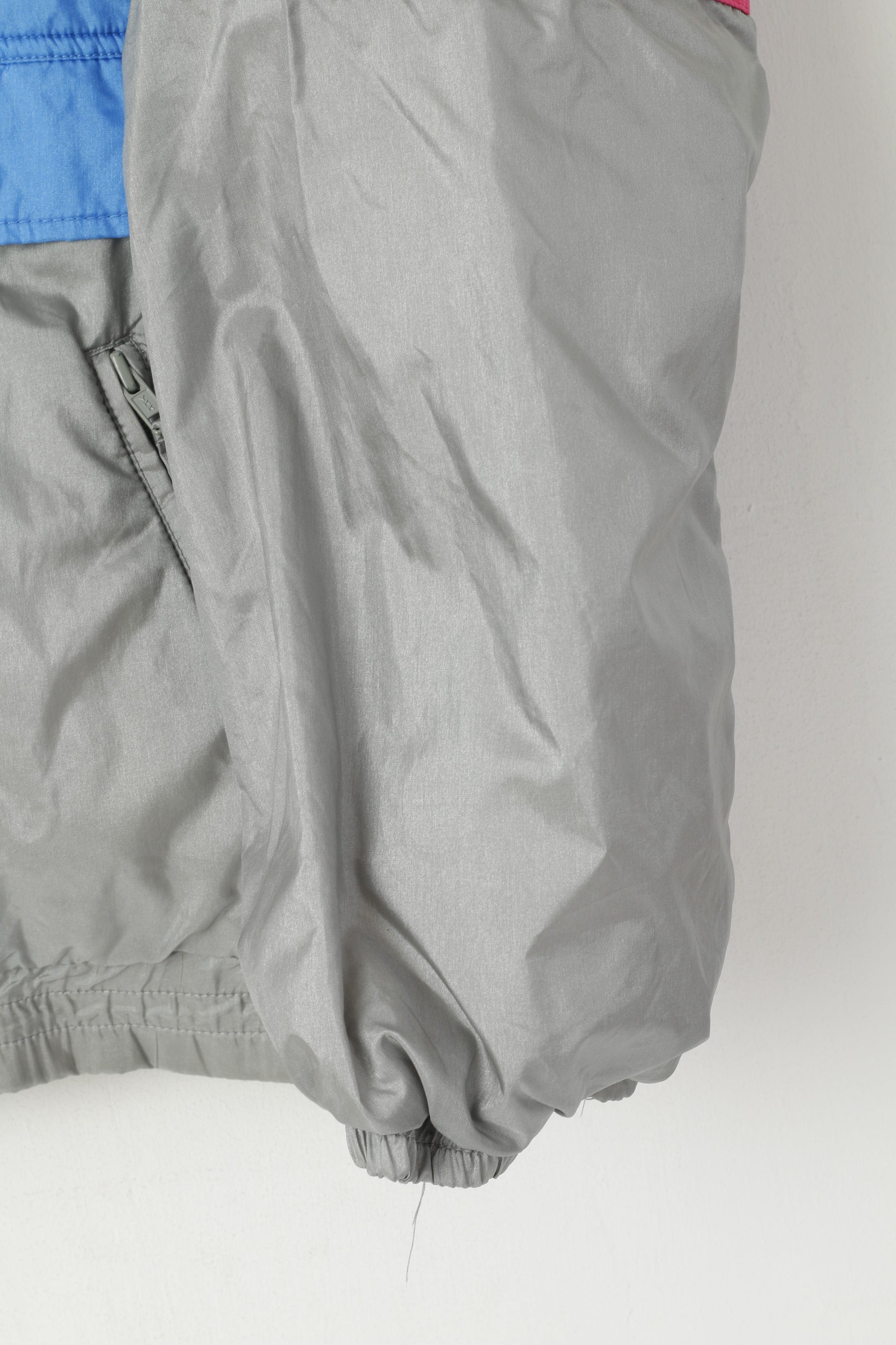 Veste pull américaine XL pour hommes, bleu, Vintage, Ski, Nylon, imperméable, capuche cachée, haut