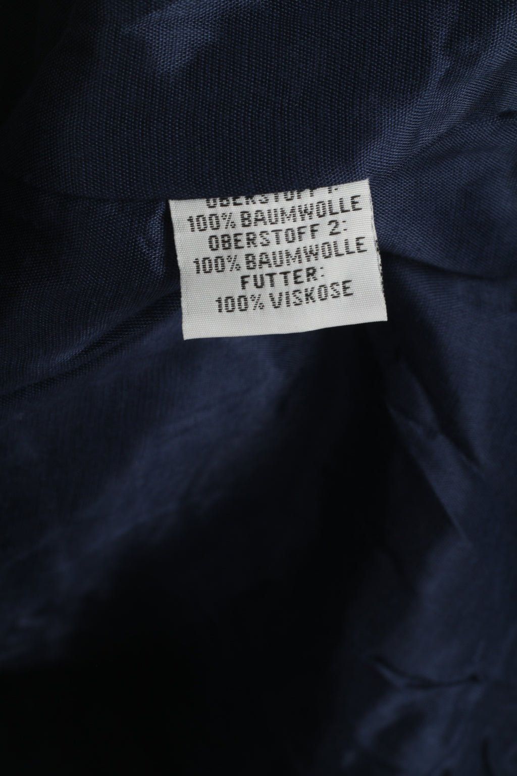 DW Shop Women 50 XXXL Vest Navy Cotton Vintage Button Front Waistcoat