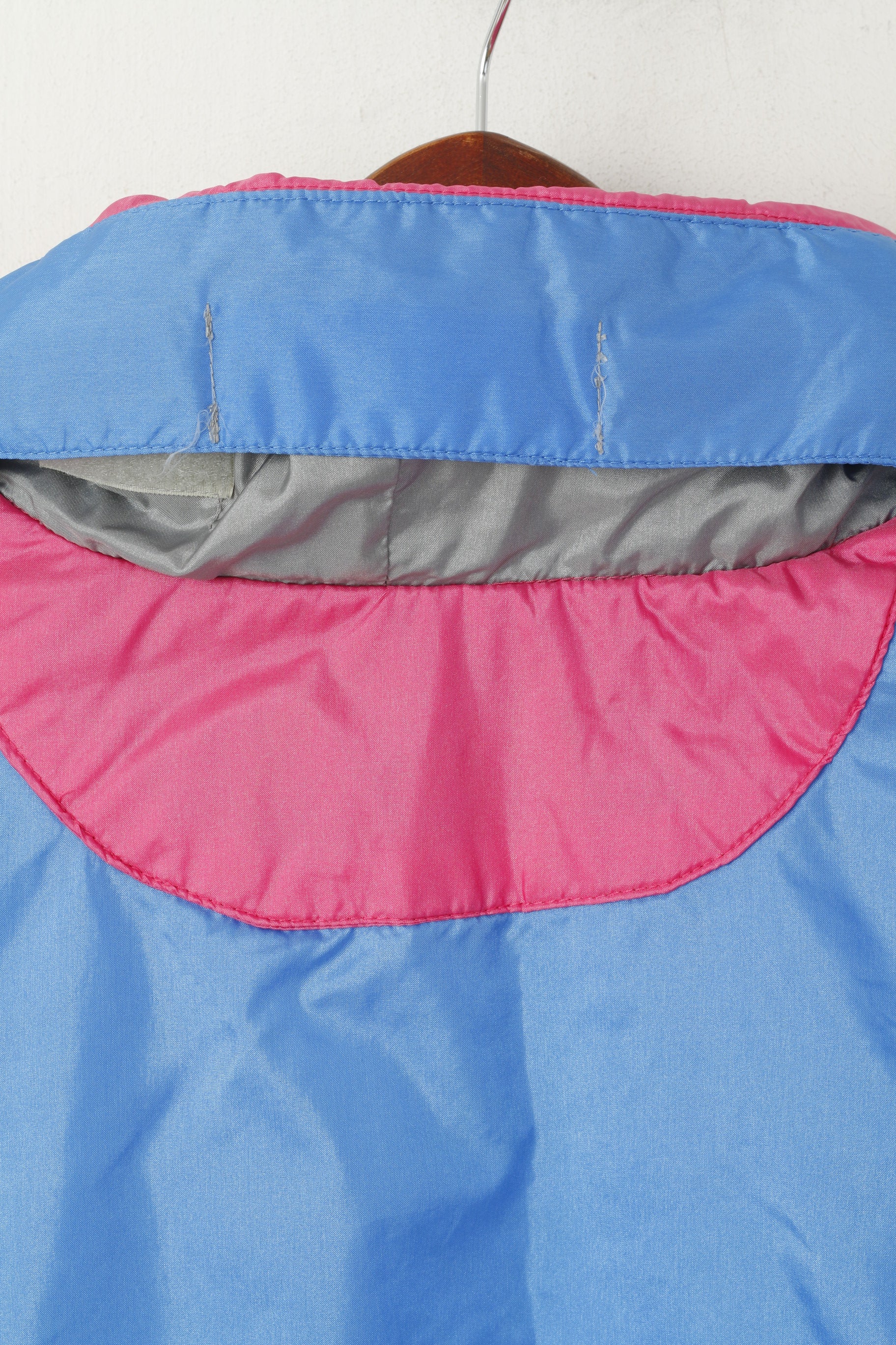 Veste pull américaine XL pour hommes, bleu, Vintage, Ski, Nylon, imperméable, capuche cachée, haut