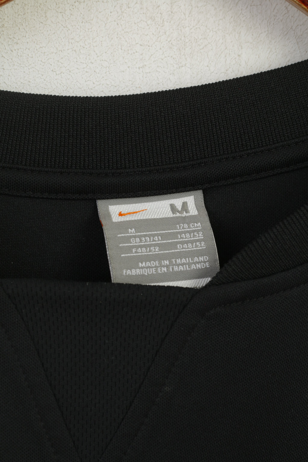 Nike Hommes M Chemise Noir Team Sportia Simrishamn Vintage Jersey Tiempo Top
