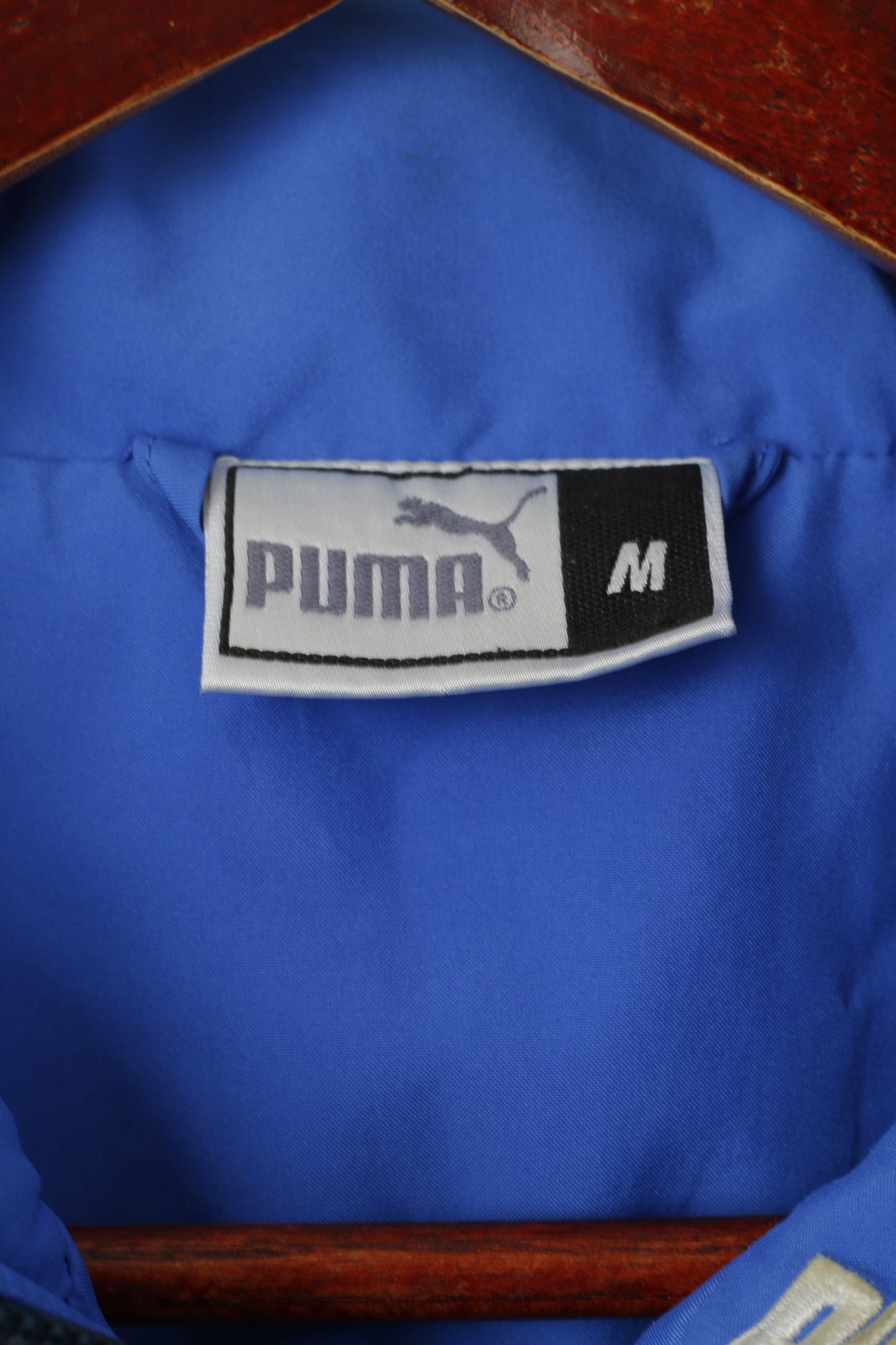 Puma Men M Jacket Navy VIntage Sportswear King Mesh Lined Activwear Training Top