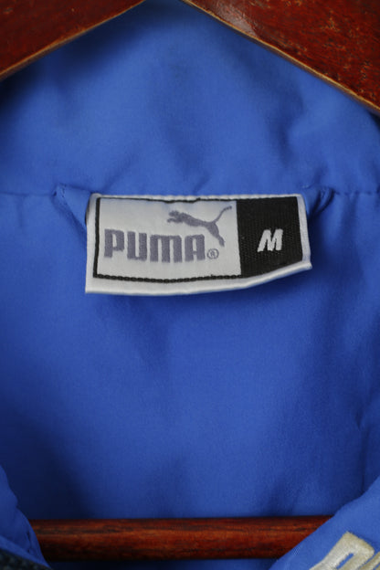 Puma Men M Jacket Navy VIntage Sportswear King Mesh Lined Activwear Training Top