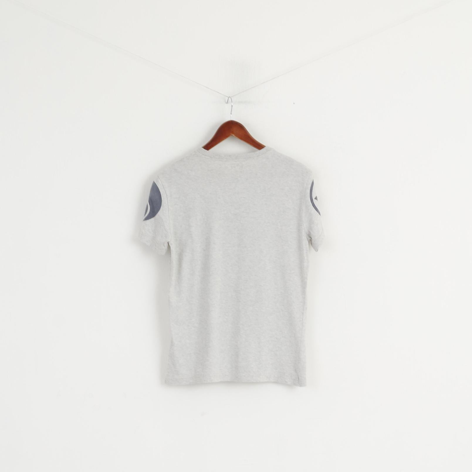 Armani Jeans Uomo Camicia L (S) Top girocollo estivo in cotone AJ con grafica grigia