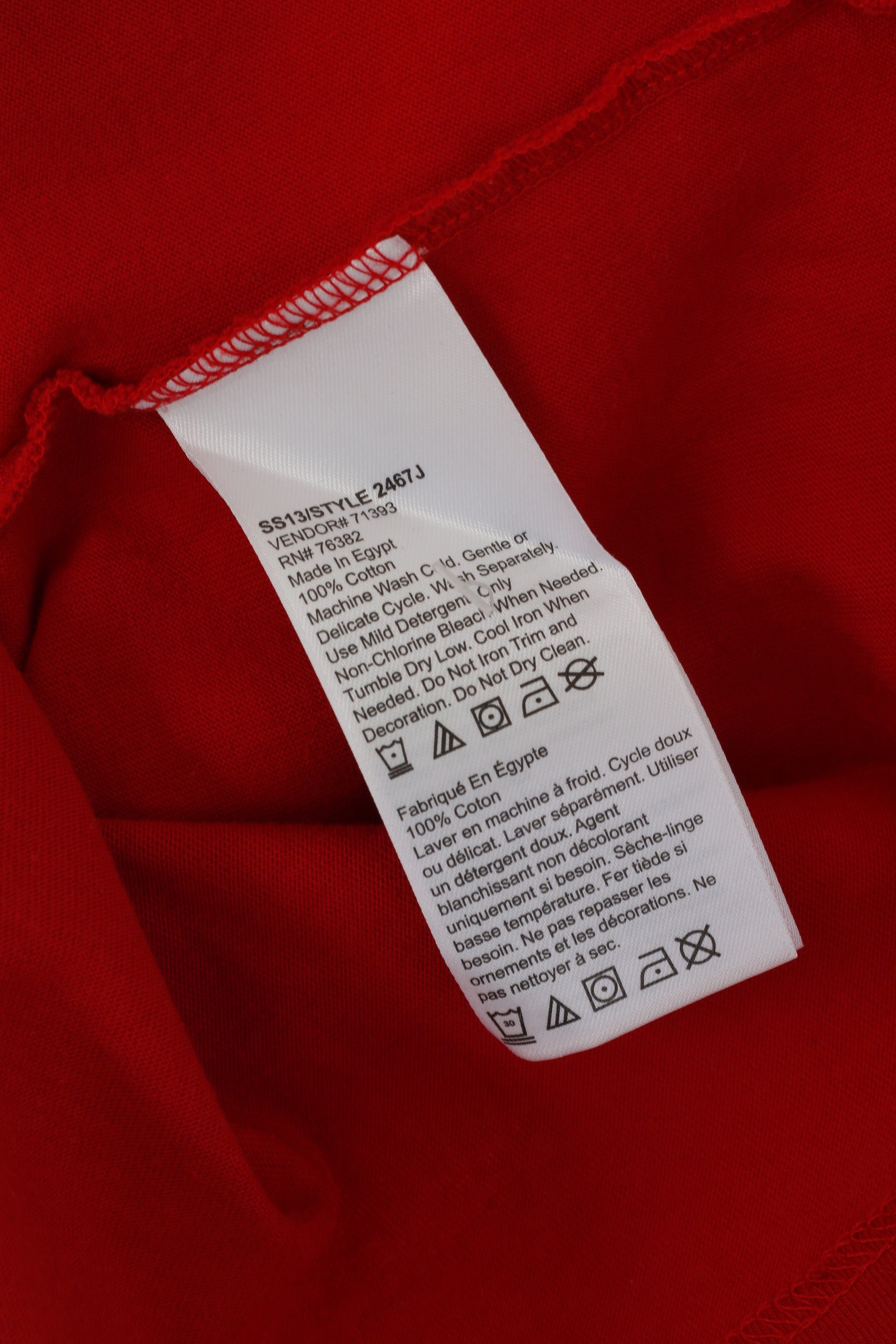 Timberland Men M Long Sleeved Shirt Red Cotton Regular Fit Graphic Earthkeepers Top