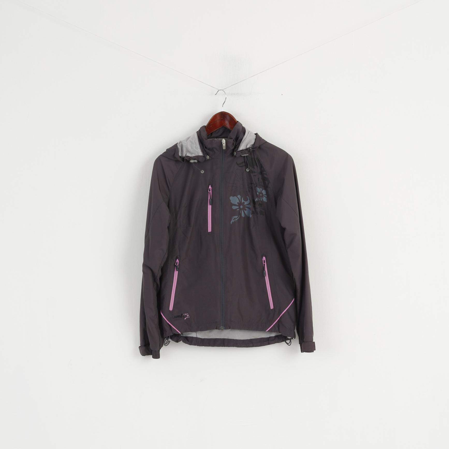 Umbro Femmes 36 XS Veste Plum Sport Coupe-vent à capuche avec fermeture éclair complète