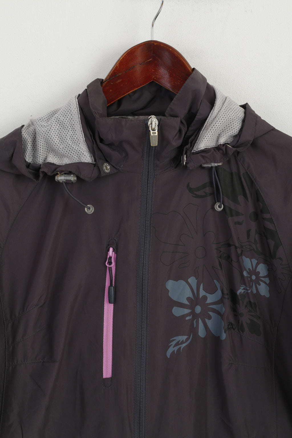 Umbro Femmes 36 XS Veste Plum Sport Coupe-vent à capuche avec fermeture éclair complète