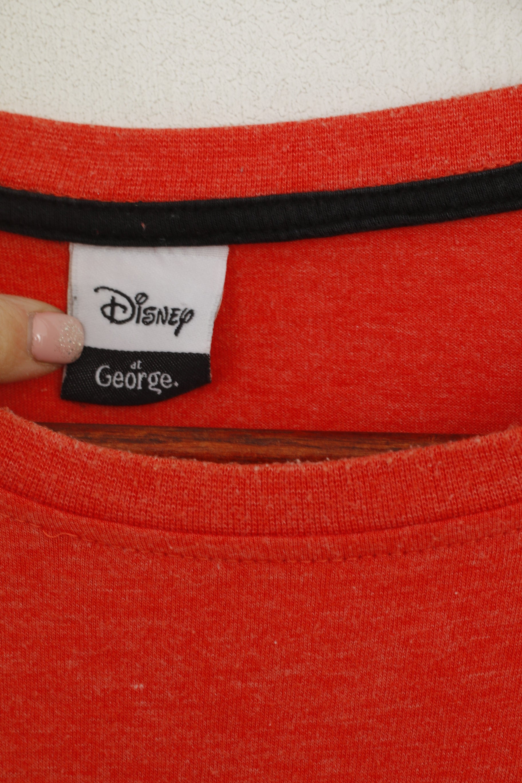 Disney at George Men L T-Shirt Orange Graphique Coton Muppets Cali Top