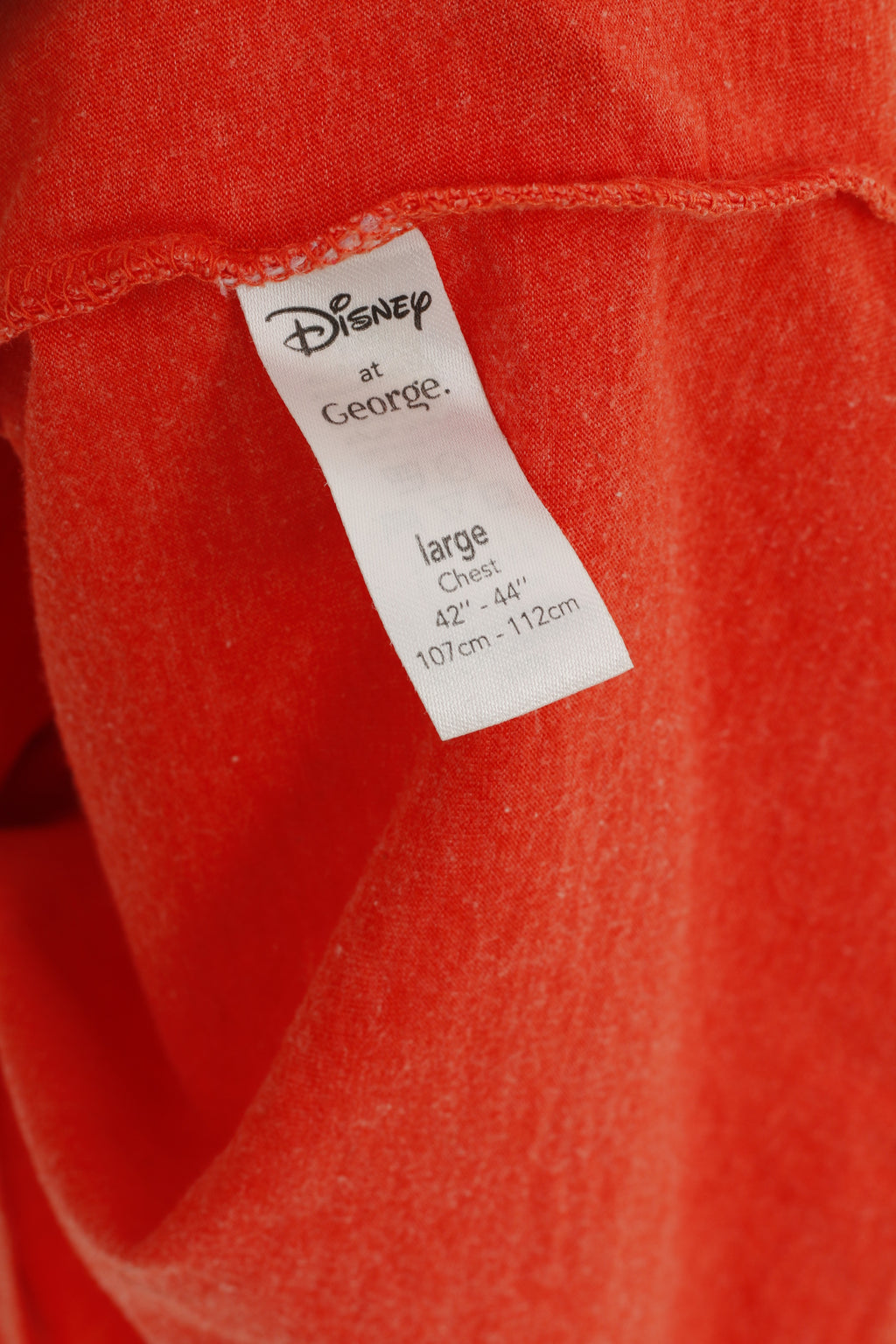 Disney at George Men L T-Shirt Orange Graphique Coton Muppets Cali Top